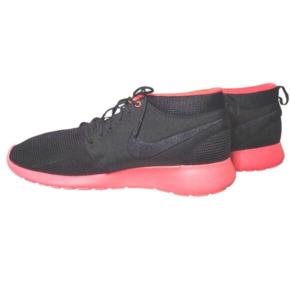 Nike Other - Rare Nike Mens Roshe Run Mid in Black and Atomic Red Size 10.5 Sneakerboot